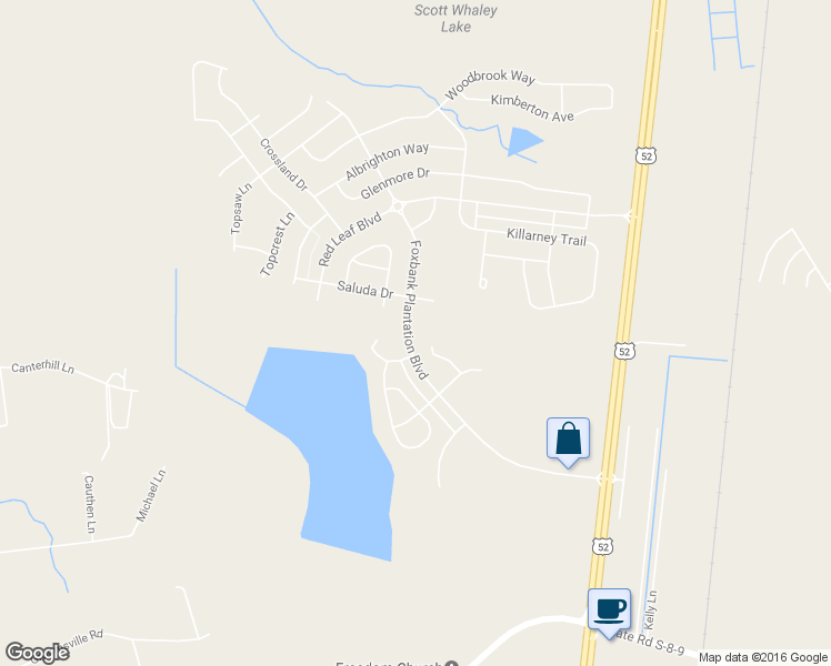 map of restaurants, bars, coffee shops, grocery stores, and more near 307 Foxbank Plantation Road in Moncks Corner
