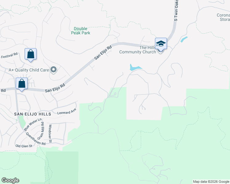 map of restaurants, bars, coffee shops, grocery stores, and more near 21247 Questhaven Road in San Marcos