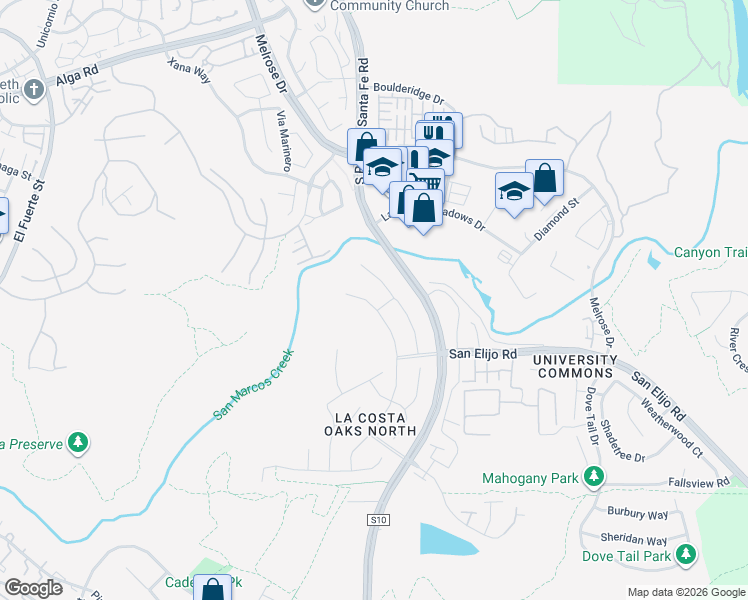 map of restaurants, bars, coffee shops, grocery stores, and more near 7034 Sitio Corazon in Carlsbad