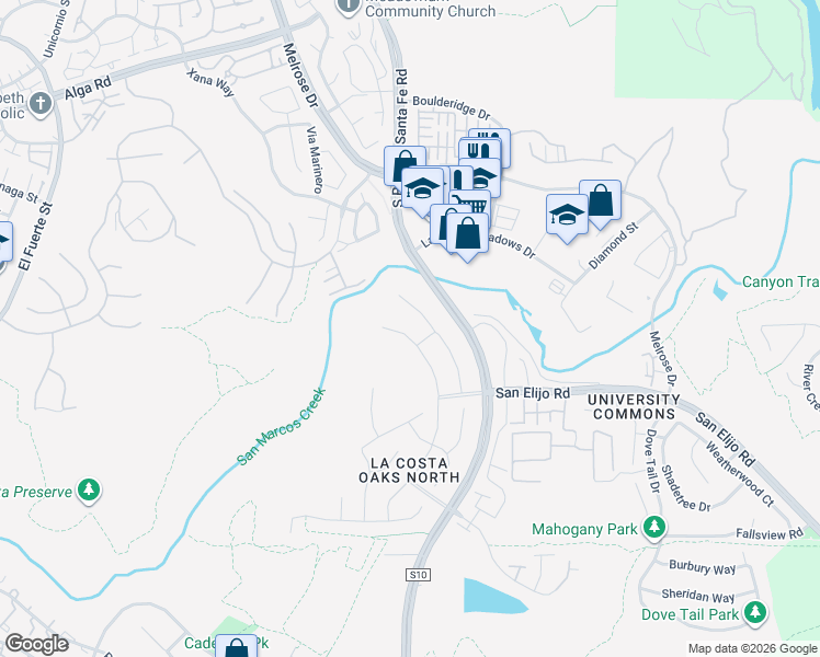 map of restaurants, bars, coffee shops, grocery stores, and more near 7034 Sitio Corazon in Carlsbad