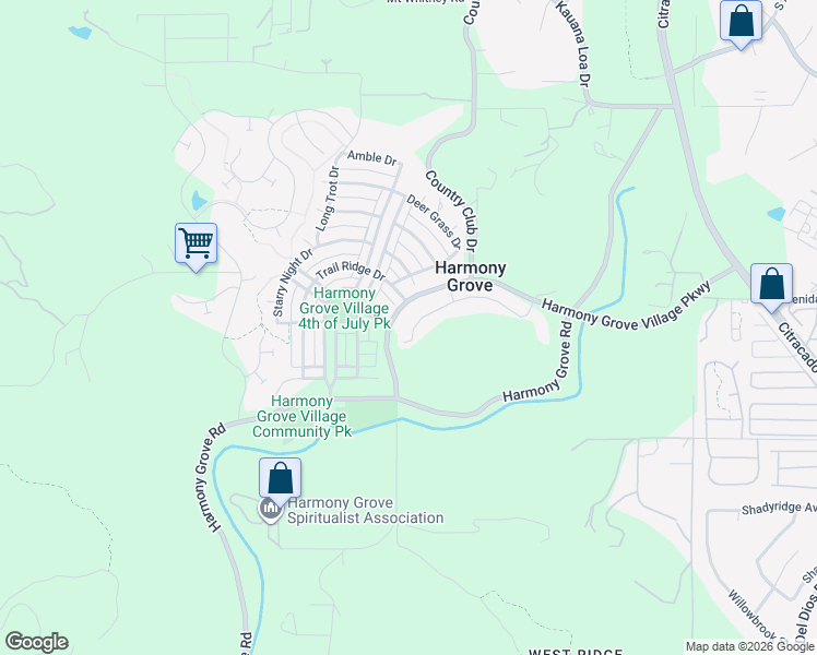 map of restaurants, bars, coffee shops, grocery stores, and more near 2769 Overlook Point Drive in Escondido