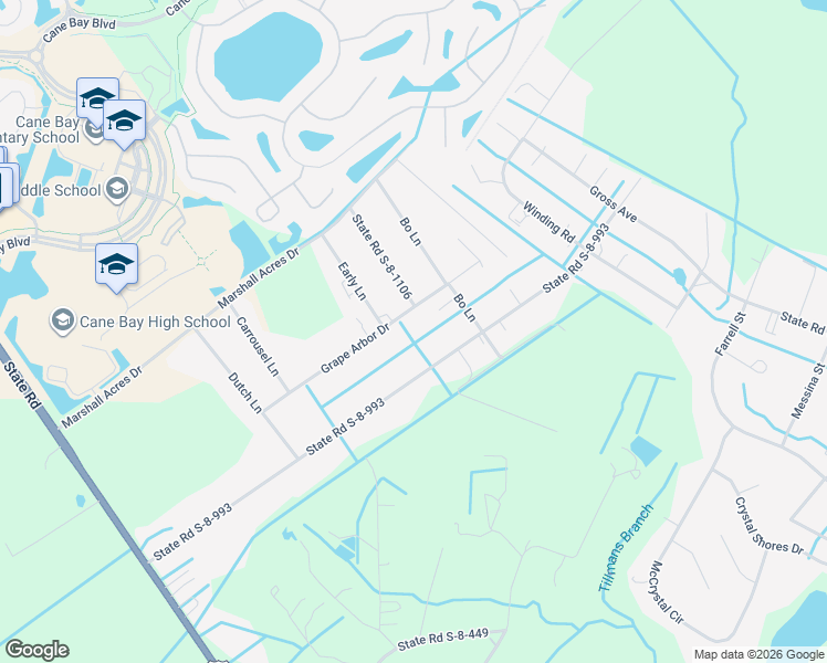 map of restaurants, bars, coffee shops, grocery stores, and more near 310 Grape Arbor Drive in Summerville