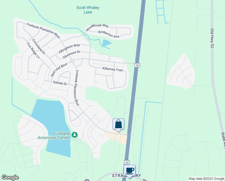 map of restaurants, bars, coffee shops, grocery stores, and more near 306 Killarney Trail in Moncks Corner