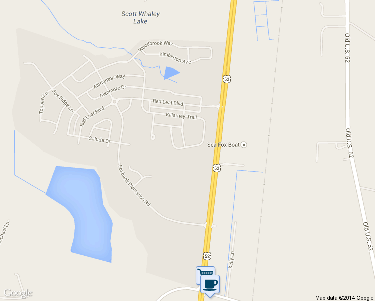 map of restaurants, bars, coffee shops, grocery stores, and more near 300 Killarney Trail in Moncks Corner