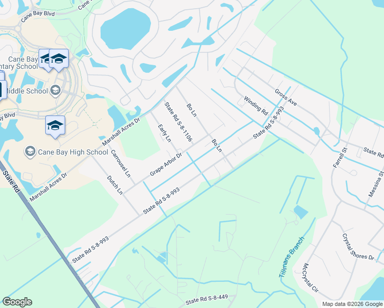 map of restaurants, bars, coffee shops, grocery stores, and more near 310 Grape Arbor Drive in Summerville