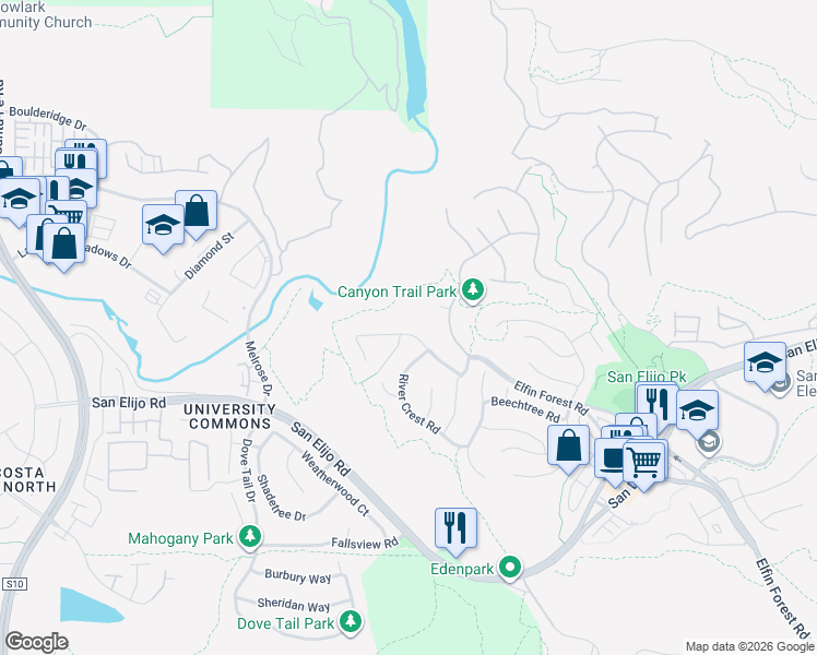 map of restaurants, bars, coffee shops, grocery stores, and more near 1640 Sagewood Way in San Marcos