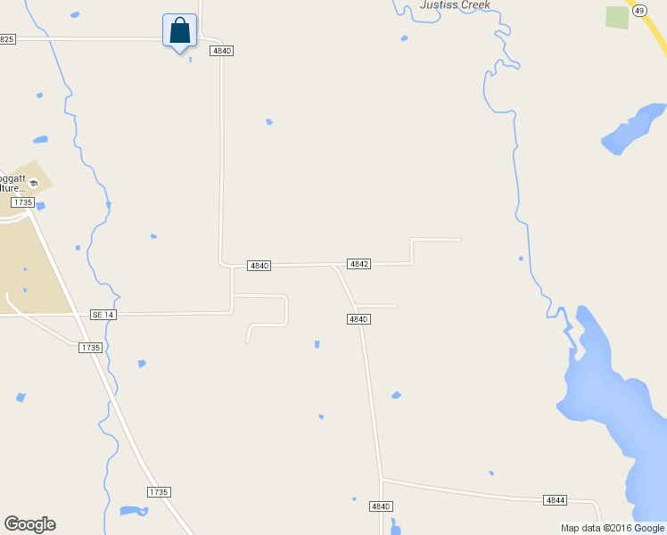 map of restaurants, bars, coffee shops, grocery stores, and more near County Road 4840 in Mount Pleasant