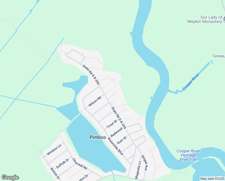 map of restaurants, bars, coffee shops, grocery stores, and more near 1802 Ringneck Road in Moncks Corner