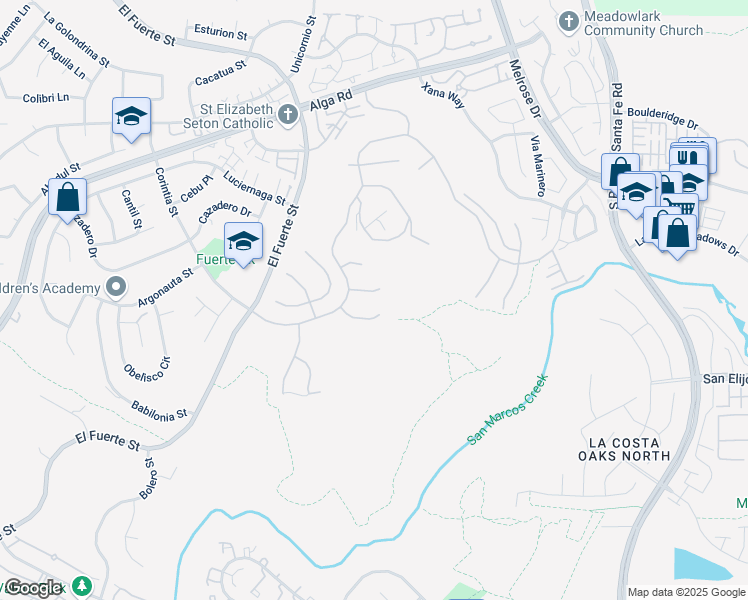 map of restaurants, bars, coffee shops, grocery stores, and more near 3216 Corte Pacifica in Carlsbad