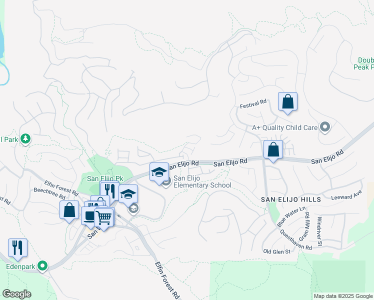 map of restaurants, bars, coffee shops, grocery stores, and more near 1020 Stephanie Court in San Marcos