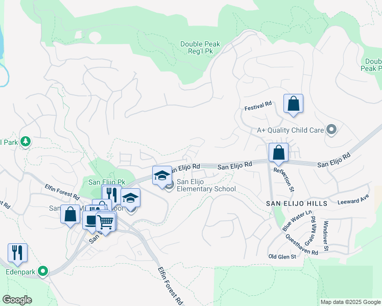 map of restaurants, bars, coffee shops, grocery stores, and more near 1020 Stephanie Court in San Marcos