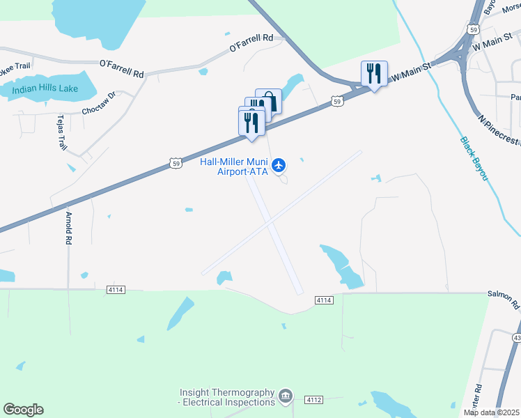 map of restaurants, bars, coffee shops, grocery stores, and more near in Atlanta