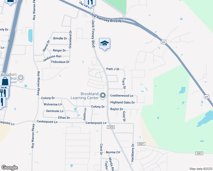 map of restaurants, bars, coffee shops, grocery stores, and more near 514 Oakridge Drive in Greenville