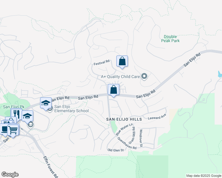 map of restaurants, bars, coffee shops, grocery stores, and more near 1541 Chert Drive in San Marcos