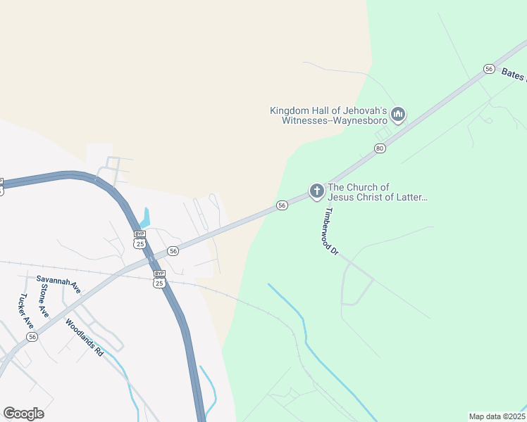 map of restaurants, bars, coffee shops, grocery stores, and more near 2-170 East 7th Street in Waynesboro
