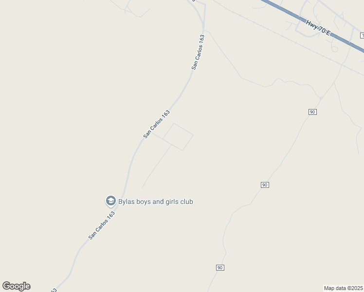 map of restaurants, bars, coffee shops, grocery stores, and more near 15 Rising Sun Loop in Bylas