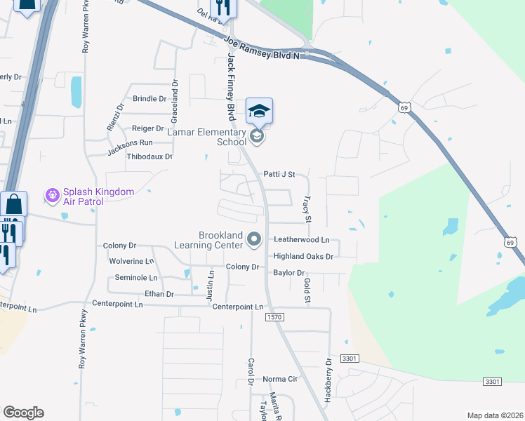 map of restaurants, bars, coffee shops, grocery stores, and more near 514 Oakridge Drive in Greenville