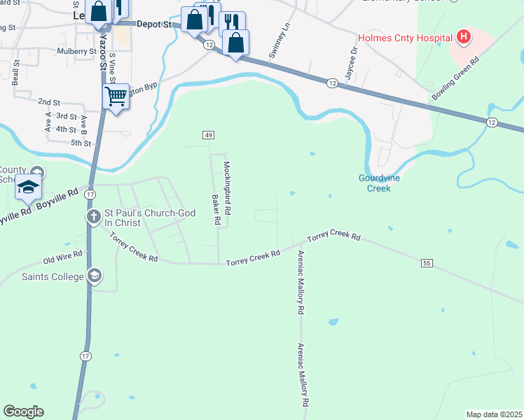 map of restaurants, bars, coffee shops, grocery stores, and more near 1-199 Leawood Lane in Lexington