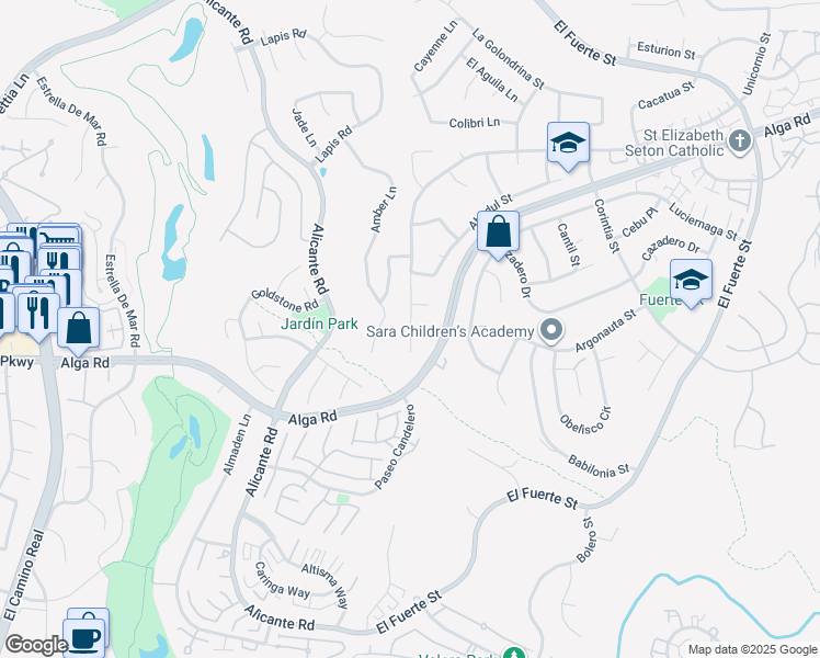 map of restaurants, bars, coffee shops, grocery stores, and more near 2437 Unicornio Street in Carlsbad