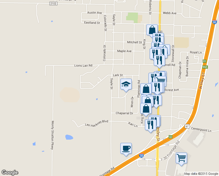 map of restaurants, bars, coffee shops, grocery stores, and more near 6516 Sayle Street in Greenville