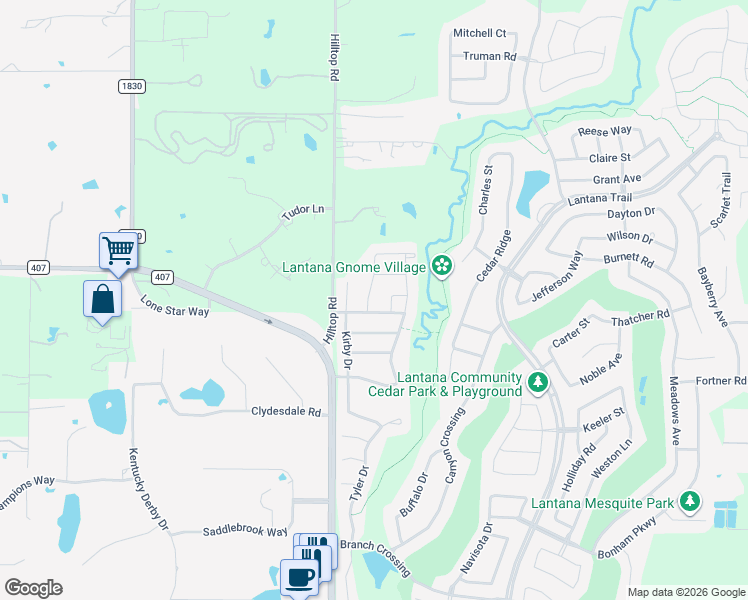 map of restaurants, bars, coffee shops, grocery stores, and more near 830 Montgomery Way in Argyle