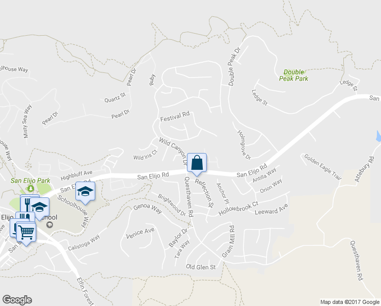map of restaurants, bars, coffee shops, grocery stores, and more near Chert Drive in San Marcos