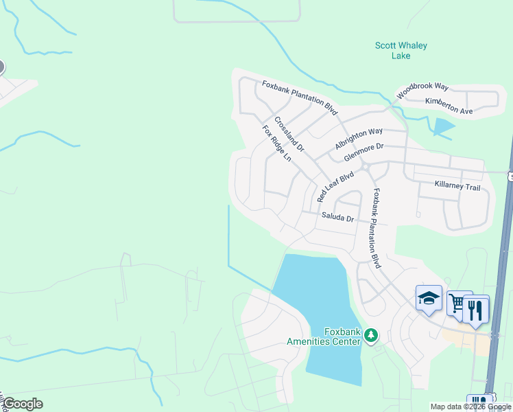 map of restaurants, bars, coffee shops, grocery stores, and more near 591 Pendleton Drive in Moncks Corner