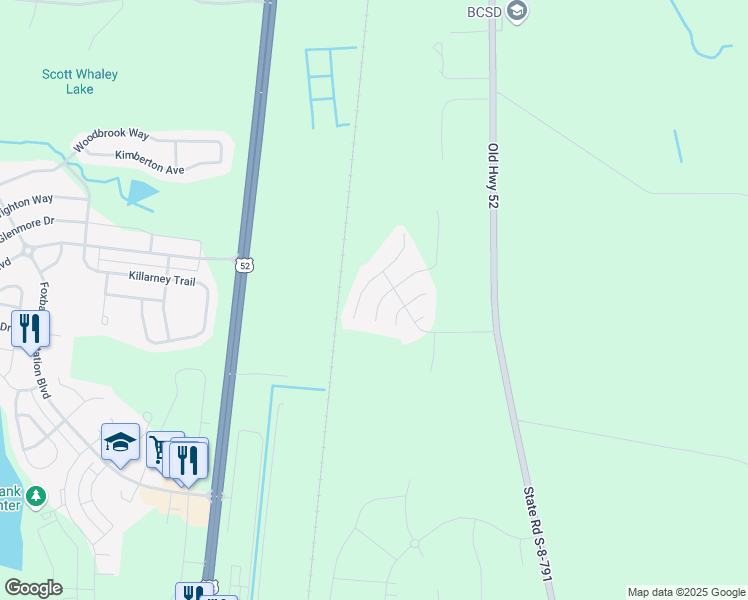 map of restaurants, bars, coffee shops, grocery stores, and more near 413 Thoroughbred Drive in Moncks Corner