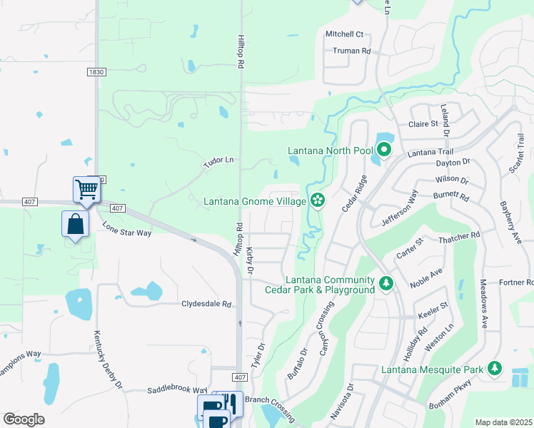 map of restaurants, bars, coffee shops, grocery stores, and more near 1161 Montgomery Way in Argyle