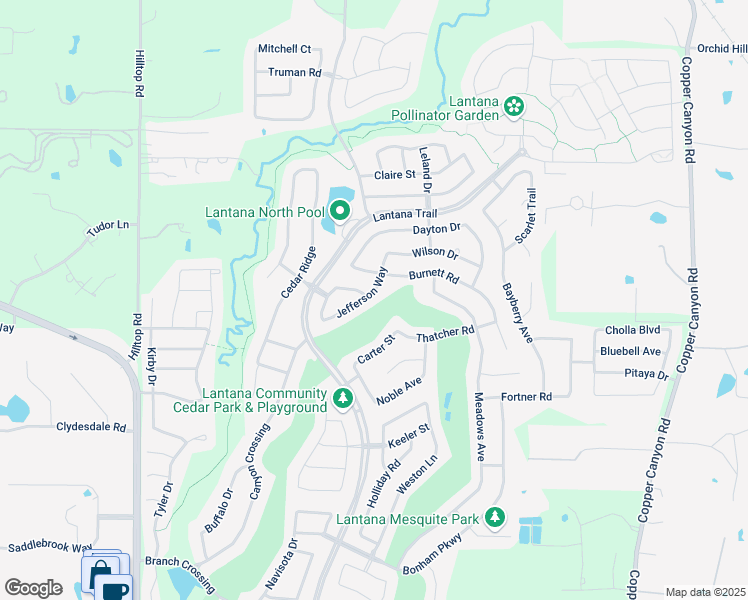 map of restaurants, bars, coffee shops, grocery stores, and more near 8297 Carter Street in Argyle