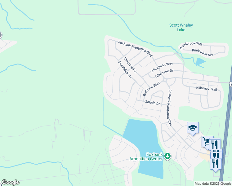 map of restaurants, bars, coffee shops, grocery stores, and more near 591 Pendleton Drive in Moncks Corner