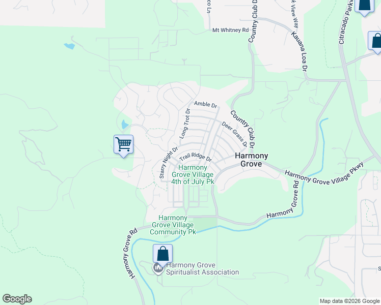 map of restaurants, bars, coffee shops, grocery stores, and more near 3044 Starry Night Drive in Escondido