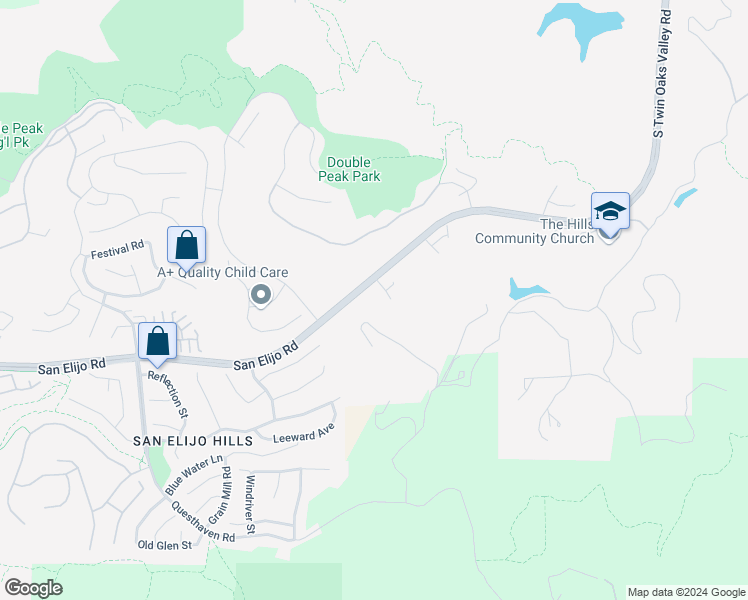 map of restaurants, bars, coffee shops, grocery stores, and more near 1205 Lexi Court in San Marcos