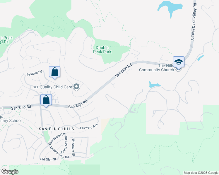 map of restaurants, bars, coffee shops, grocery stores, and more near 1205 Lexi Court in San Marcos