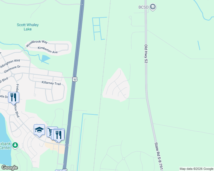 map of restaurants, bars, coffee shops, grocery stores, and more near 132 Rockingham Way in Moncks Corner
