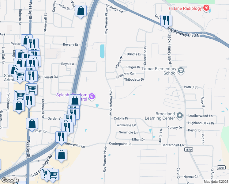 map of restaurants, bars, coffee shops, grocery stores, and more near 1507 Jacksons Run in Greenville