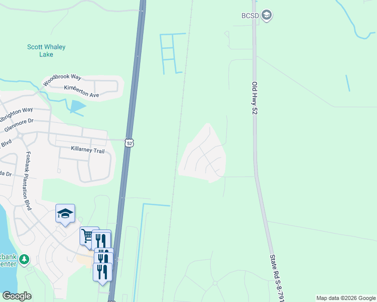 map of restaurants, bars, coffee shops, grocery stores, and more near 132 Rockingham Way in Moncks Corner