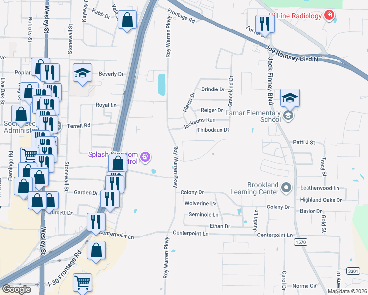 map of restaurants, bars, coffee shops, grocery stores, and more near 1507 Jacksons Run in Greenville