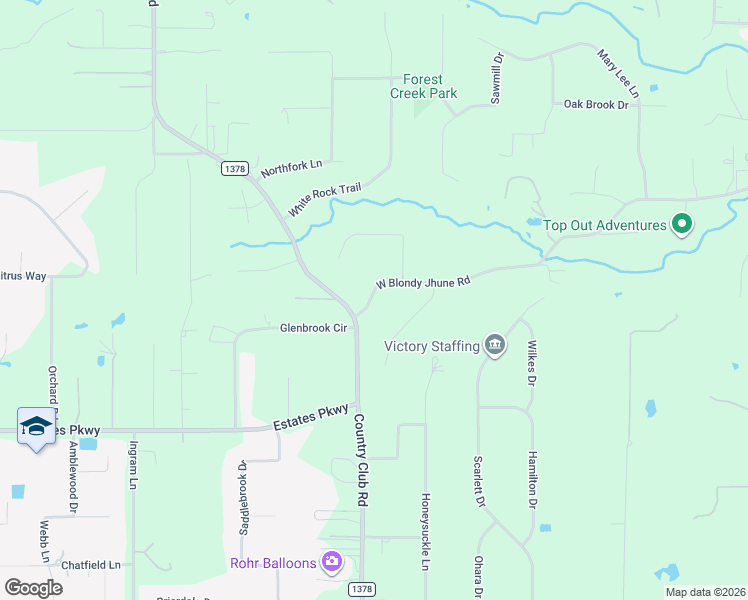 map of restaurants, bars, coffee shops, grocery stores, and more near 815 W Blondy Jhune Rd in Allen