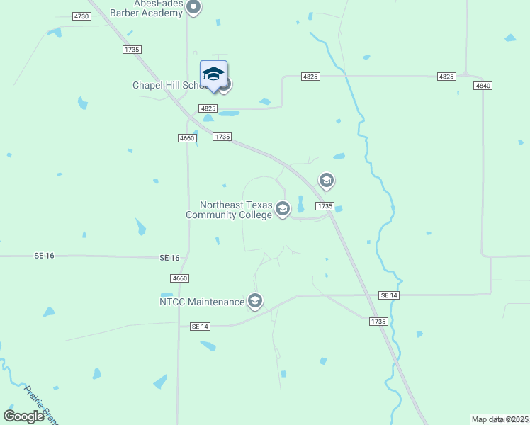 map of restaurants, bars, coffee shops, grocery stores, and more near 2886 Farm to Market 1735 in Mount Pleasant