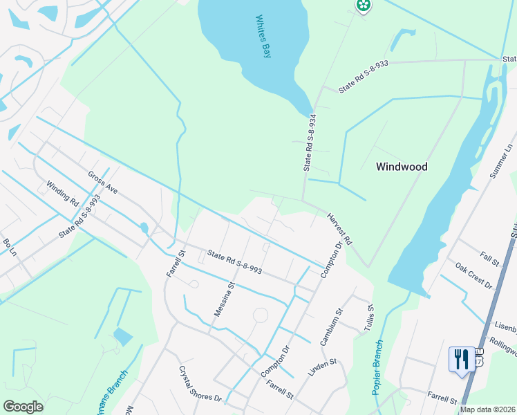 map of restaurants, bars, coffee shops, grocery stores, and more near 219 New Grade Road in Moncks Corner