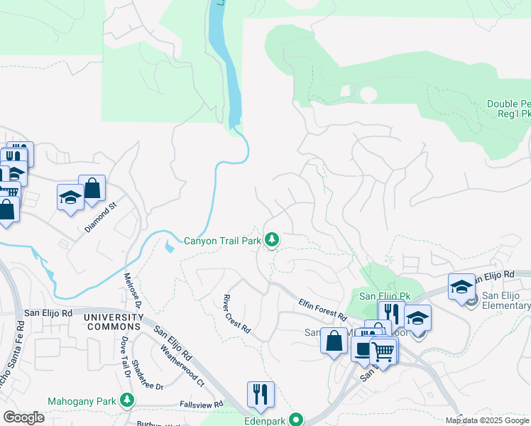map of restaurants, bars, coffee shops, grocery stores, and more near 1507 Stargaze Court in San Marcos