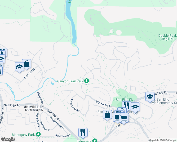 map of restaurants, bars, coffee shops, grocery stores, and more near 1507 Stargaze Court in San Marcos