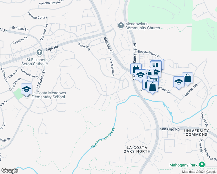 map of restaurants, bars, coffee shops, grocery stores, and more near 3279 Sitio Tortuga in Carlsbad
