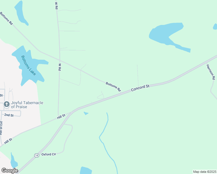 map of restaurants, bars, coffee shops, grocery stores, and more near 128 Bottoms Road in Williamson