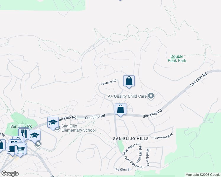 map of restaurants, bars, coffee shops, grocery stores, and more near 885 Chandelier Court in San Marcos