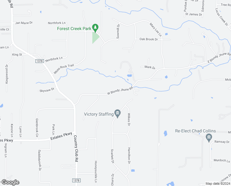 map of restaurants, bars, coffee shops, grocery stores, and more near 815 West Blondy Jhune Road in Allen