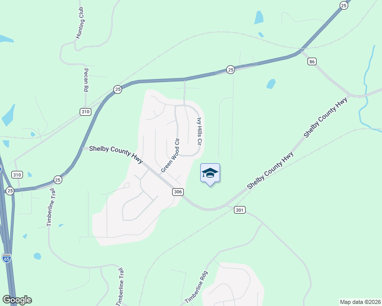 map of restaurants, bars, coffee shops, grocery stores, and more near 347 Ivy Hills Circle in Calera