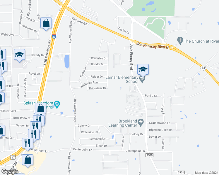 map of restaurants, bars, coffee shops, grocery stores, and more near 6527 Graceland Drive in Greenville