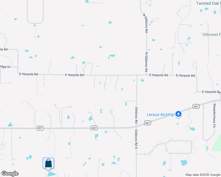 map of restaurants, bars, coffee shops, grocery stores, and more near 1020 East Harpole Road in Argyle